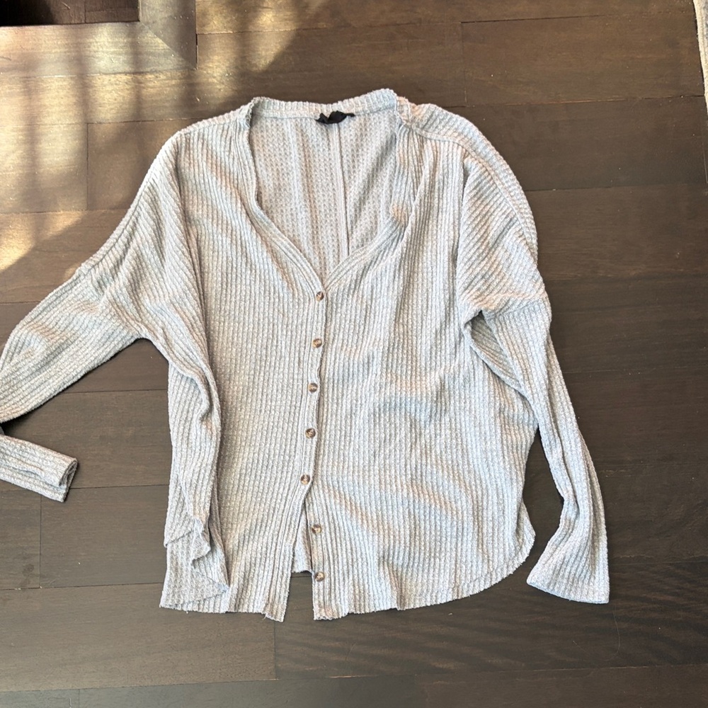 Urban Outfitters Gray Long Sleeve Top